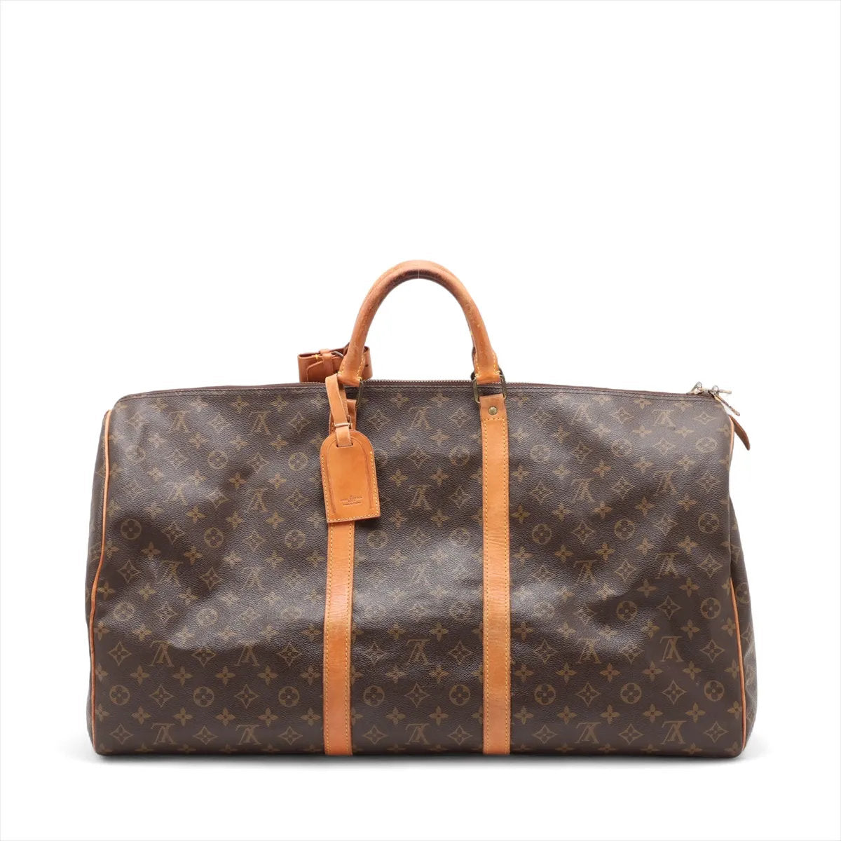 美品 ルイヴィトン モノグラム キーポル60 M41422 レザー ボストン バッグ 出張 旅行 トート ビジネス 紳士 A4 メンズ EEE CU54-10