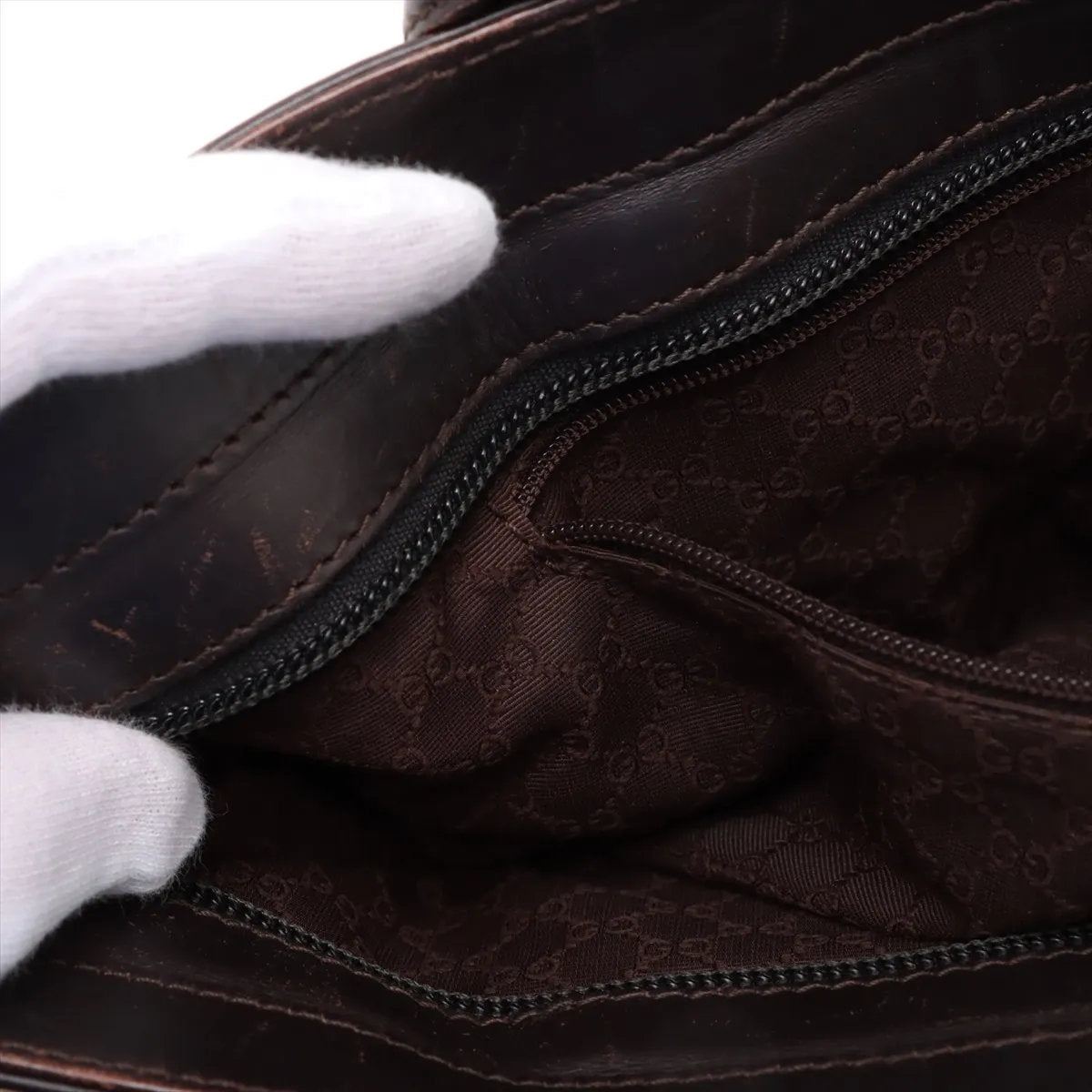 美品 グッチ シェリー ライン レザー トート バッグ 肩掛け ショルダー ハンド ベージュ 002 1119 レディース EEE CU54-4