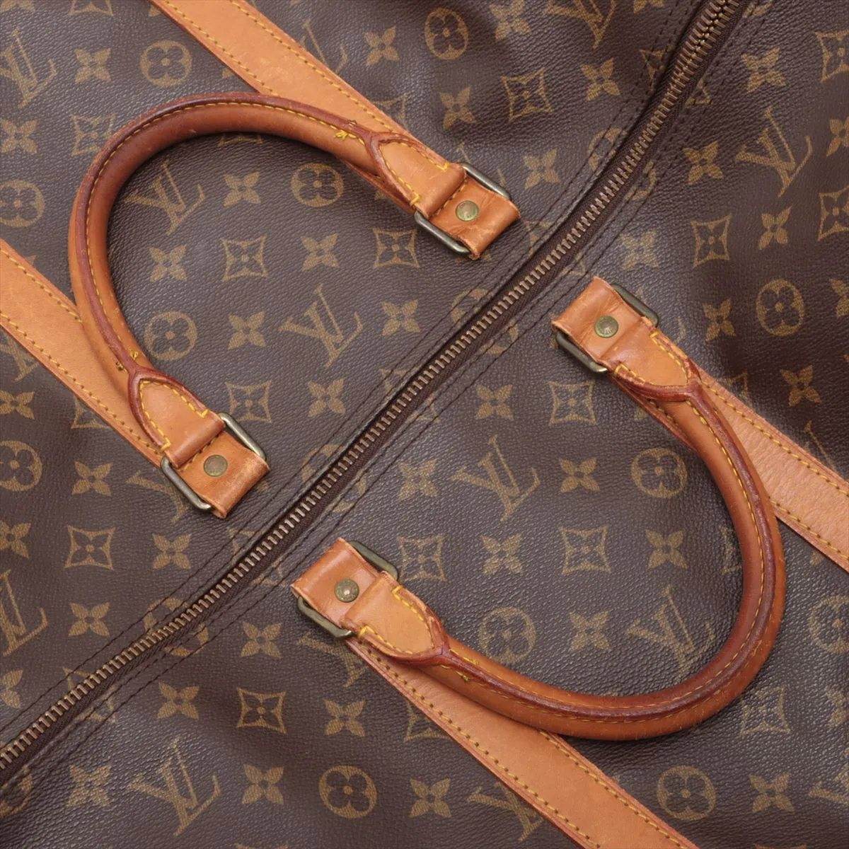 ルイヴィトン モノグラム キーポル バンドリエール 55 M41414 レザー 2WAY ボストン バッグ ショルダー 旅行 A4 メンズ EEE CV55-6