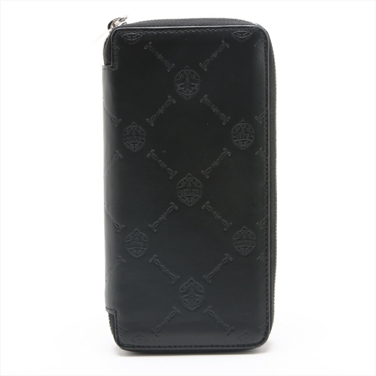 極美品 ベルルッティ イタウバ バーティカル レザー 長財布 二つ折り ロング ウォレット ラウンドファスナー メンズ EEE BV10-7